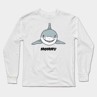 mommy shark lovers shirt Long Sleeve T-Shirt